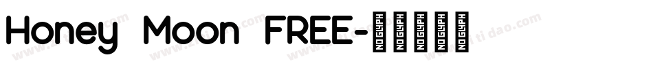 Honey Moon FREE字体转换